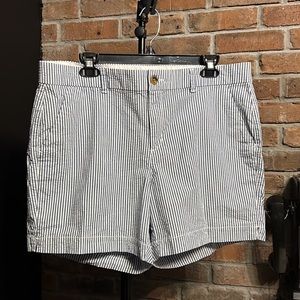 Old Navy Black and White Striped Women Shorts
